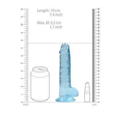 Realistic Dildo with Balls - 7""/ 19 cm